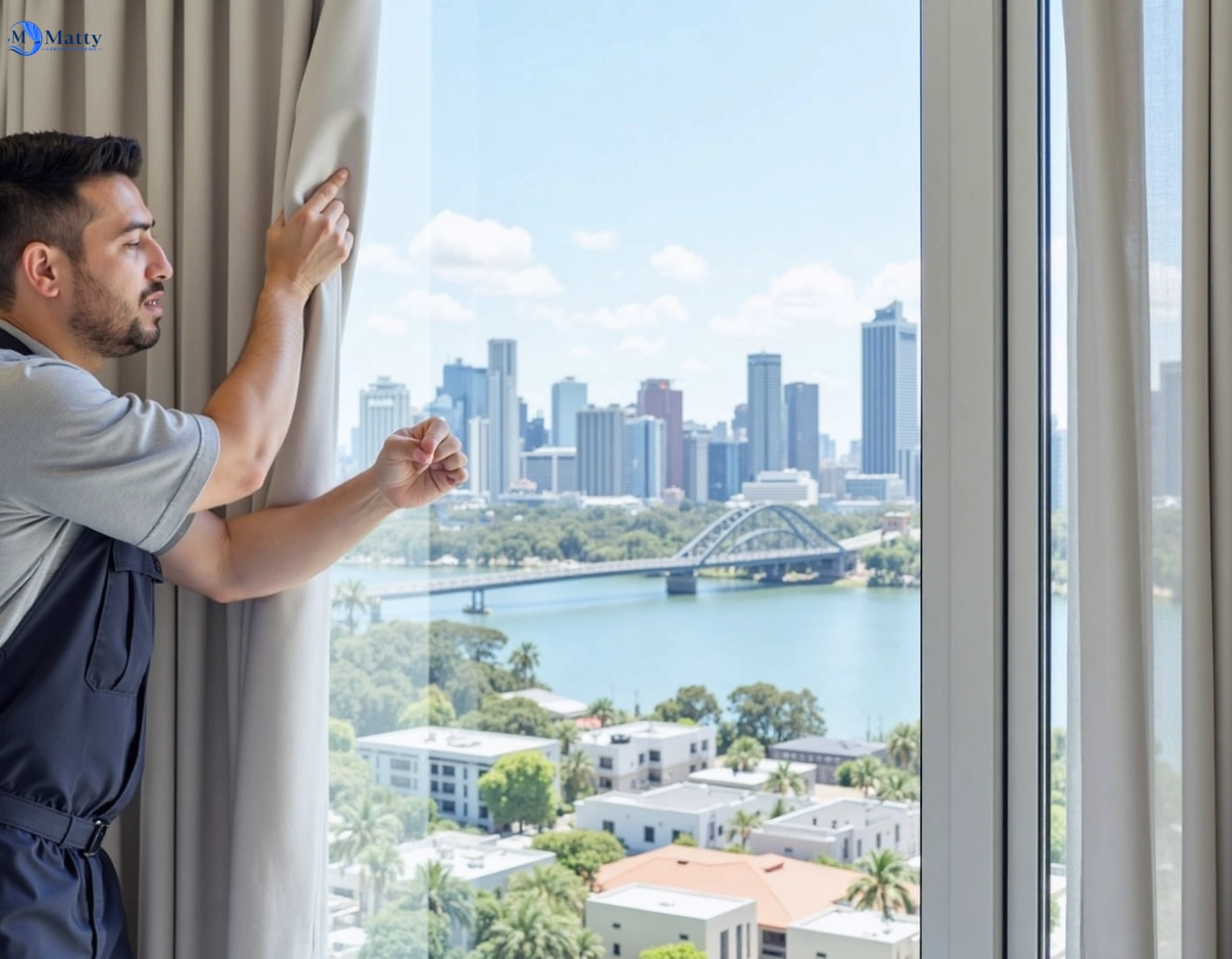 Professional curtain steam cleaning service centennial-park-nsw QLD by Matty Curtain Cleaning